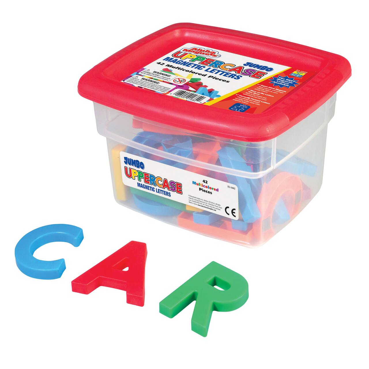 AlphaMagnets&#xAE; Multicolored Jumbo Uppercase Magnetic Letters
